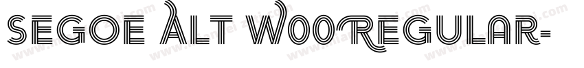 Segoe Alt W00 Regular字体转换